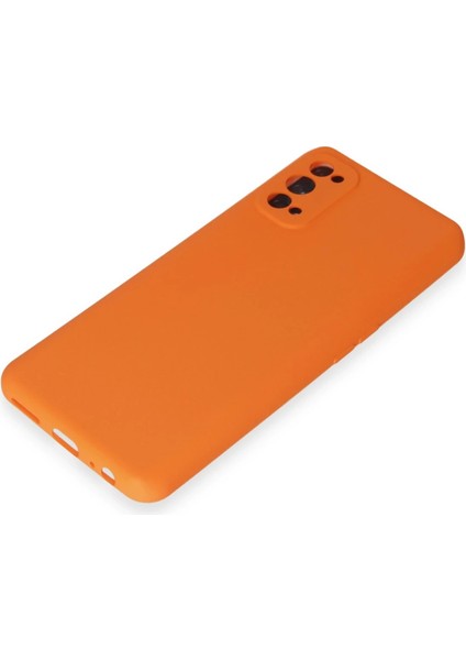 Realme 7 Pro Kılıf Nano Içi Kadife Silikon - Turuncu Nrmsa