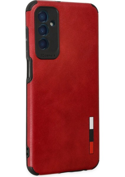 Samsung Galaxy M13 Kılıf Loop Deri Silikon - Kırmızı Nrmsa