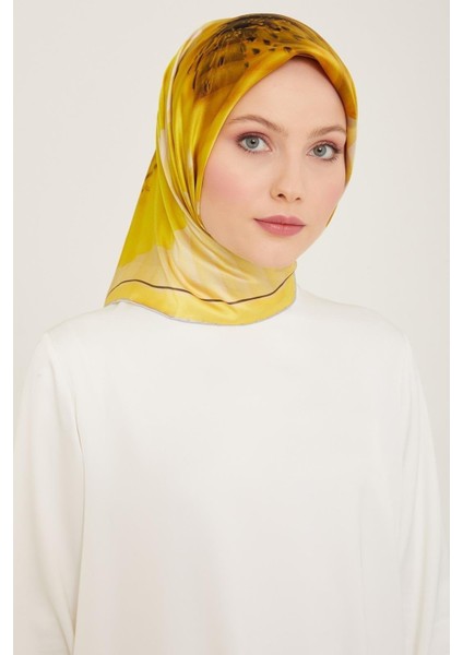 Ipek Eşarp 2024 Yaz - 9100-86 Sarı Twill