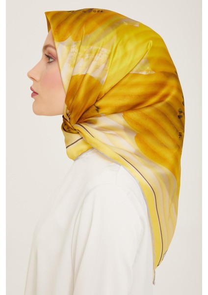 Ipek Eşarp 2024 Yaz - 9100-86 Sarı Twill