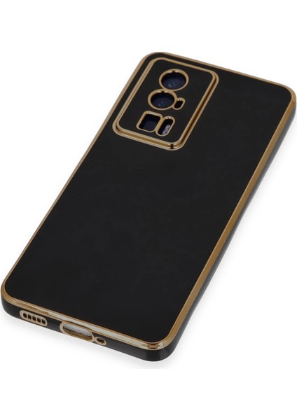 Xiaomi Poco F5 Pro Kılıf Volet Silikon - Siyah Nrmsa