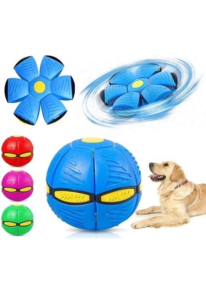 Işıklı Zıplayan Frizbi Evcil Hayvan Topu