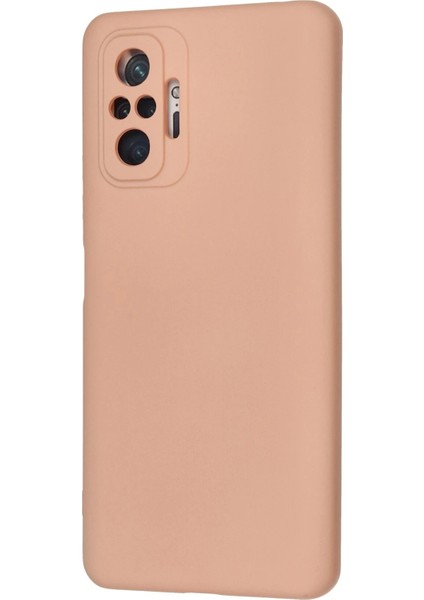 Xiaomi Redmi Note 10 Pro Kılıf Nano Içi Kadife Silikon - Pudra Nrmsa