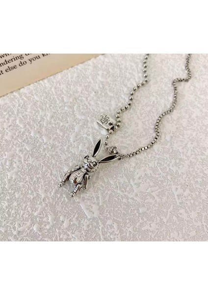 925 Silver Çift Katmanlı Tay Gümüş Kolye modelleri