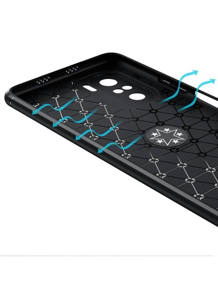 Xiaomi Poco F3 Kılıf Range Yüzüklü Silikon - Kırmızı Nrmsa