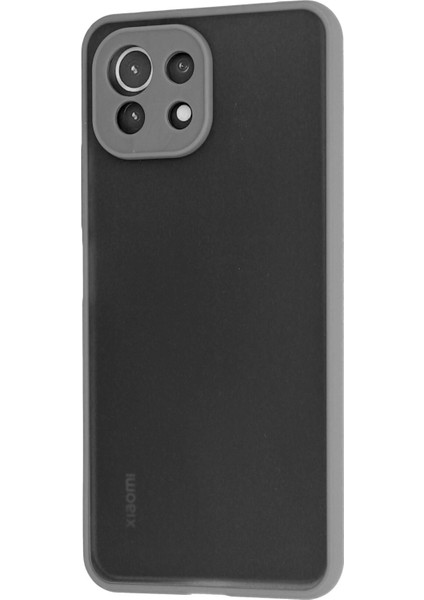 Xiaomi Mi 11 Lite Kılıf Montreal Silikon Kapak - Gri Nrmsa