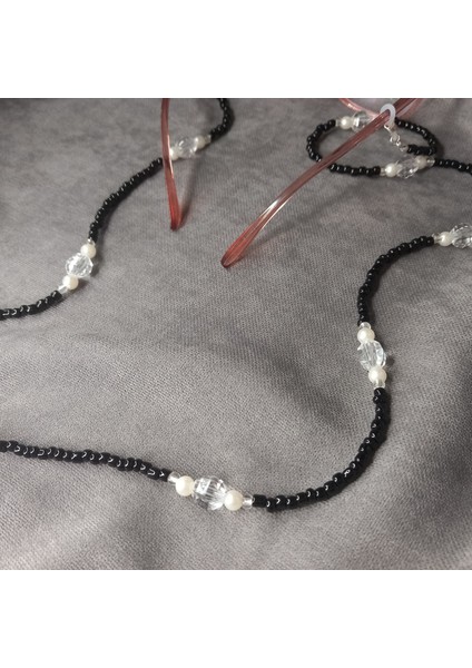 Kadın Renkli Boncuk İncili Gözlük Zinciri - Boncuk Gözlük Askısı - Boncuk Gözlük İpi - Barok İnci Gözlük Zinciri - Choker İnci Gözlük Zinciri - Hediyelik Gözlük Askısı fırsatları