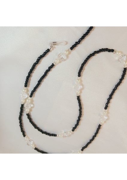 Kadın Renkli Boncuk İncili Gözlük Zinciri - Boncuk Gözlük Askısı - Boncuk Gözlük İpi - Barok İnci Gözlük Zinciri - Choker İnci Gözlük Zinciri - Hediyelik Gözlük Askısı