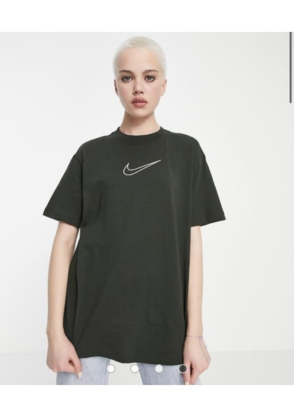 Sportswear Oversize Pamuklu Kadın Tişört fırsatları