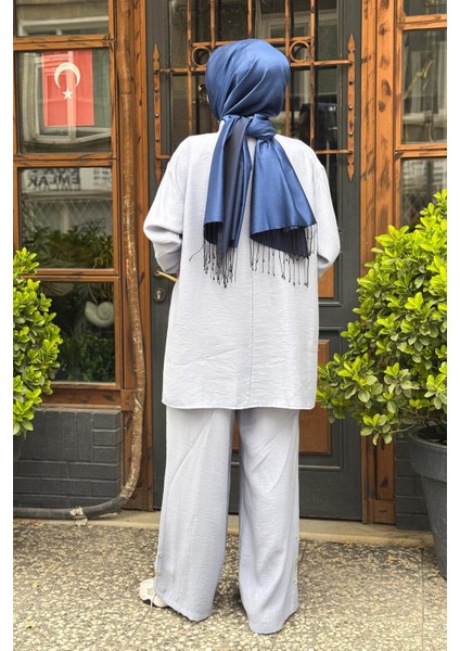 Pantolonlu Takım S-5998 Mavi