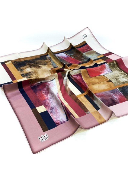 Twill Ipek Eşarp - 3879 - Gülkurusu