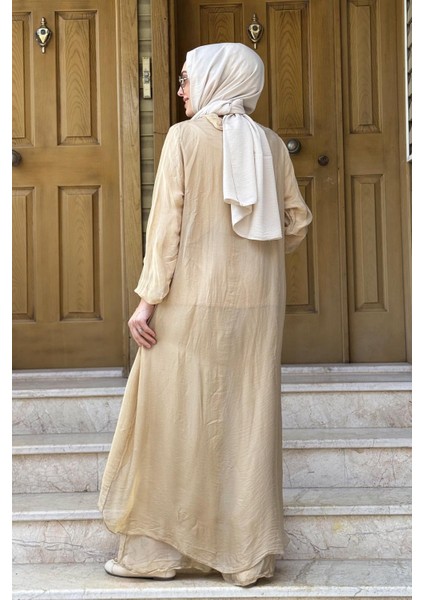 Pantolonlu Takım 25S3007 Bej
