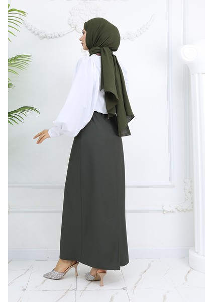 Kemerli Etek 2251-02 Haki fırsatları