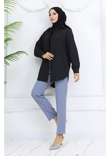 Düz Paça Pantolon 1154-01 Gri fiyatları