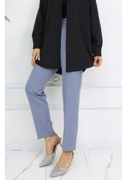 Düz Paça Pantolon 1154-01 Gri modelleri