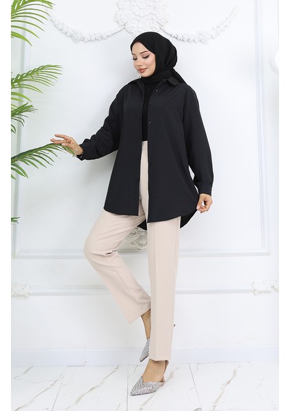 Düz Paça Pantolon 1154-02 Bej