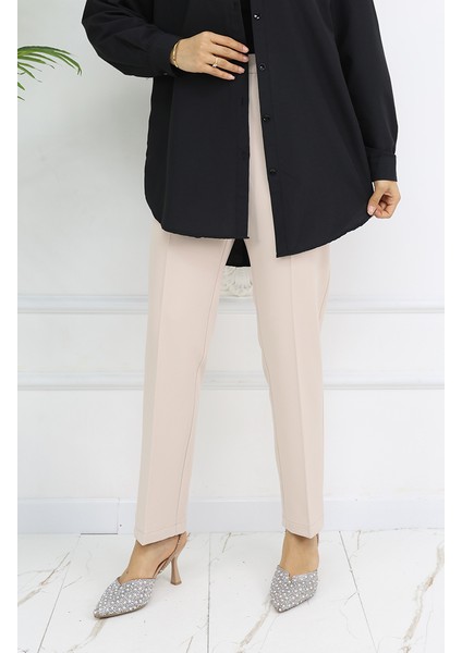 Düz Paça Pantolon 1154-02 Bej fırsatları