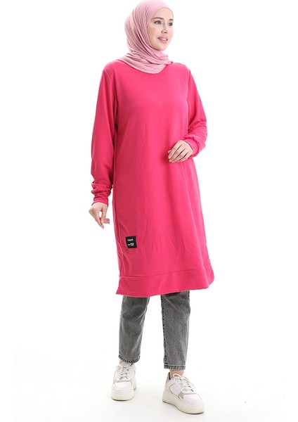 Armalı Tunik 0012-05 Fuşya