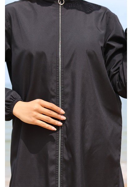 Fermuarlı Tesettür Mayo 9006-01 Siyah fırsatları