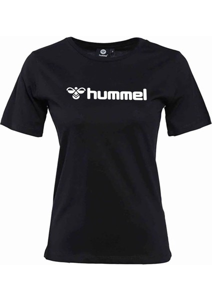 Hmlnesle S/S Kadın T-Shirt Nefes Alabilir Kumaş ile Şık Tasarımda Siyah