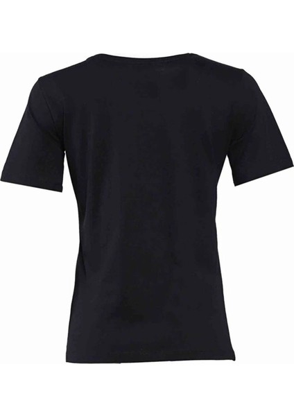 Hmlnesle S/S Kadın T-Shirt Nefes Alabilir Kumaş ile Şık Tasarımda Siyah fırsatları