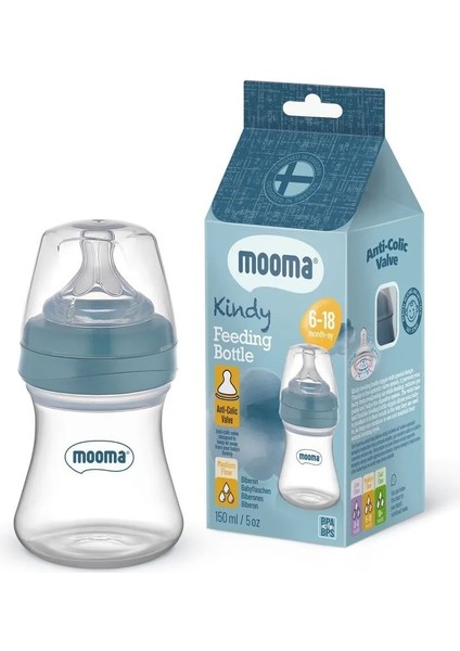 Biberon Anti Kolik Biberon 150 ml Kapaklı Biberon 6 - 18 Ay (Orta Akış)