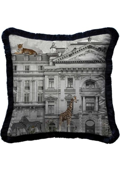 Zoo Design Kadife Yastık (Dolgu Boncuk Elyaf, Uluslararası Yıkama ve Solmama Sertifikası)