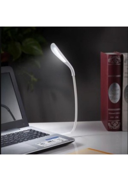USB Girişli 14 Ledli 3 Kademeli Dokunmatik Masa/kitap Okuma Lambası Ledi Beyaz