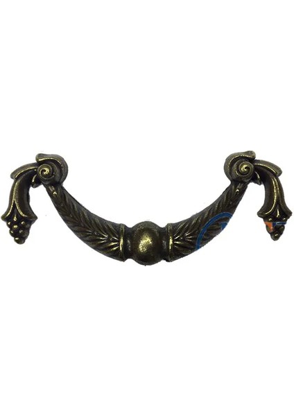 Dekoratif Zamak Üzümlü Kulp - 64MM, Antik, 100 Adet