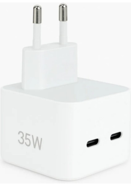 Yeni Nesil Fast Charger 35W Çift Typ-C Portlu Pd Hızlı Şarj Adaptörü