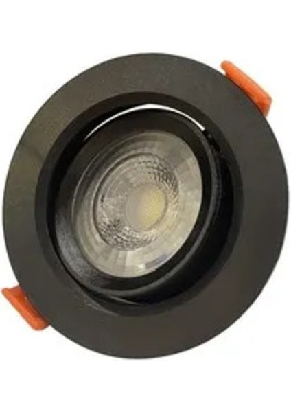 10 Adet 5W Smd LED Siyah Kasa Günışığı YC-400G (7cm Kesim Çapı)
