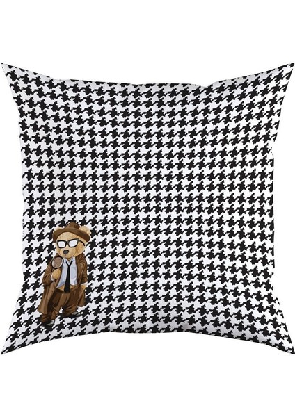 Müfettiş Teddy 2 Yastık/kırlent (Dolgu Boncuk Elyaf Uluslararası Yıkama ve Solmama Sertifikası)