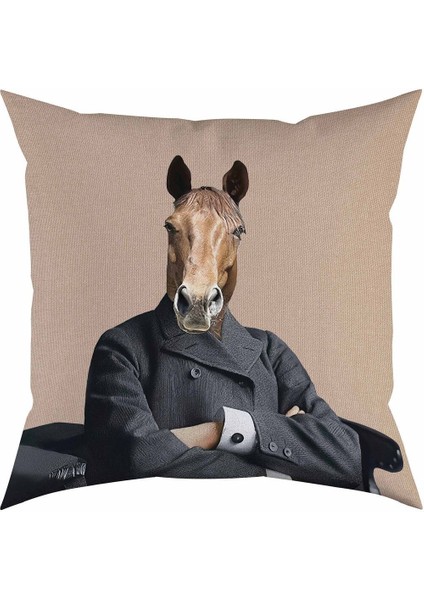 Mr. Horse Kadife Yastık/kırlent (Dolgu Boncuk Elyaf Uluslararası Yıkama ve Solmama Sertifikası) fiyatları