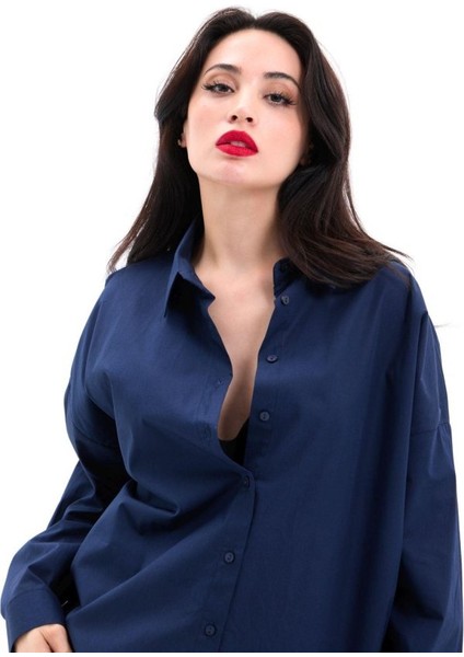 Asfstore 7448 Gömlek-Lacivert