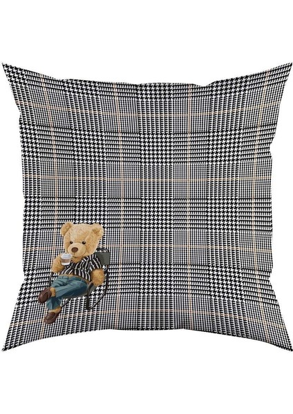 Picniker Teddy 3 Kadife Yastık/kırlent (Dolgu Boncuk Elyaf, Ulusl. Yıkama ve Solmama Sertifikası)