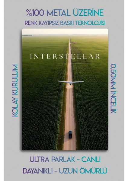 Metal Baskı - Interstellar, Parlak Canlı Dekoratif Tablo fiyatları