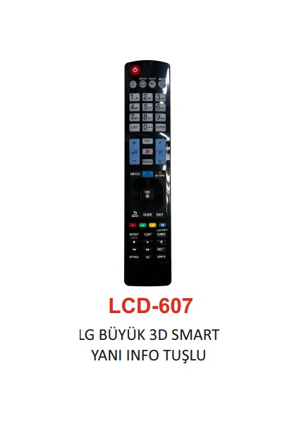 Hsyn Lg 3D Smart LCD Tv Kumandası - LCD 607 (8585) Akdenizpos Yeni