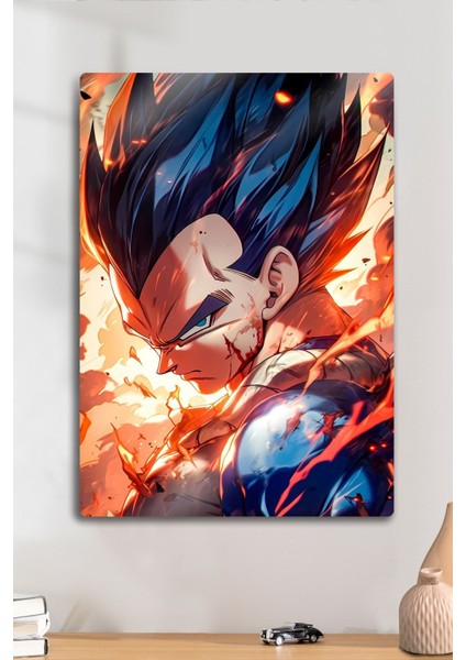 Metal Baskı - Vegeta Dragon Ball, Anime Manga Serisi, Dekoratif Tablo