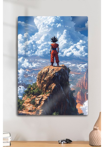Metal Baskı - Goku, Anime Tablosu - Manga Film Posterleri - Dekoratif Tablo