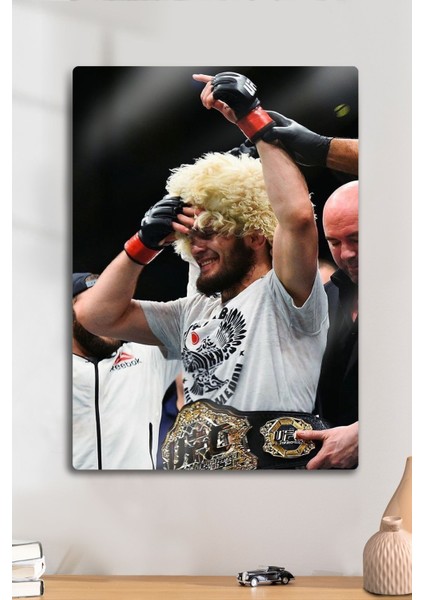 Metal Baskı - Khabib Nurmagomedov, Ufc, Parlak Tablo