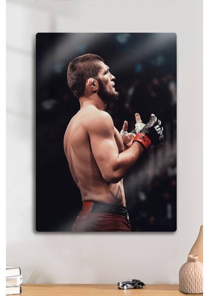 Metal Baskı - Khabib Nurmagomedov, Ufc, Parlak Tablo