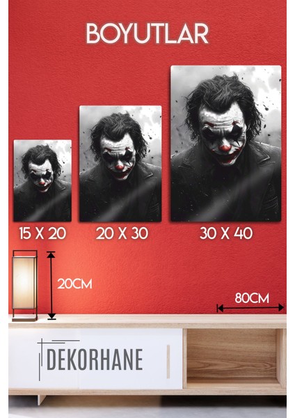 Metal Baskı - Dekoratif Joker Tablo