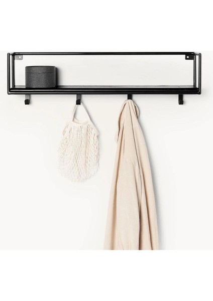 Mango Metal Saclı Askılı Duvar Rafı