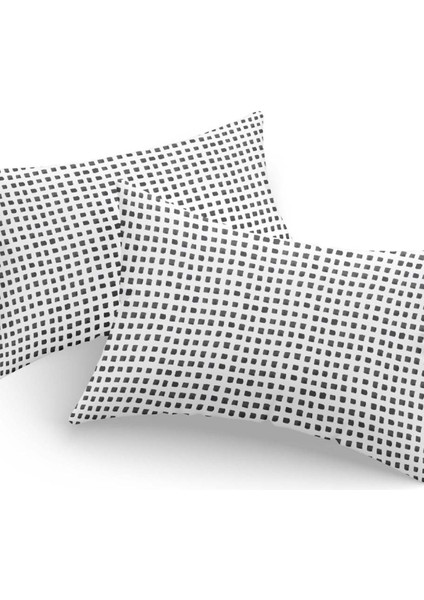2li Yastık Kılıfı 50X70 cm Pixel Beyaz modelleri