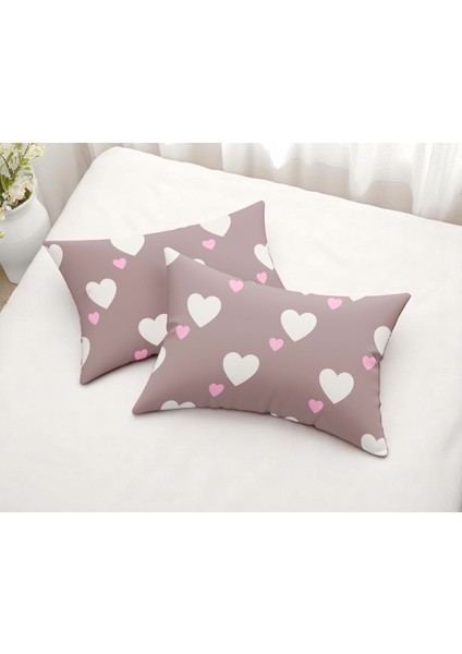2li Yastık Kılıfı Heartly Gülkurusu
