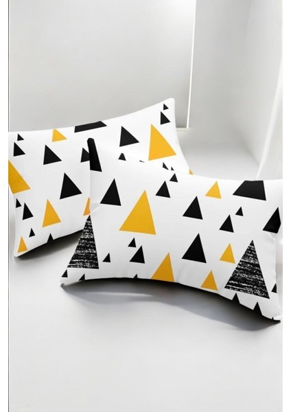 2li Yastık Kılıfı 50X70 cm Amor Siyah-Sarı fırsatları