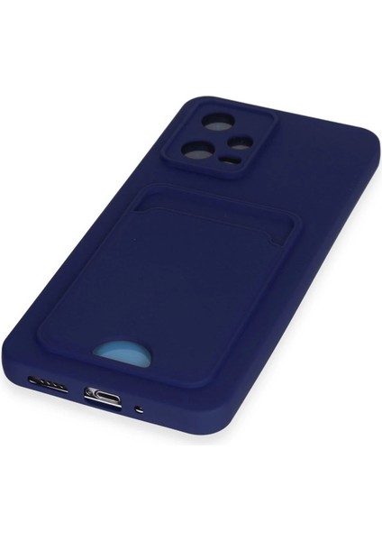 Xiaomi Redmi Note 12 4g Kılıf Kelvin Kartvizitli Silikon - Lacivert Nrmsa