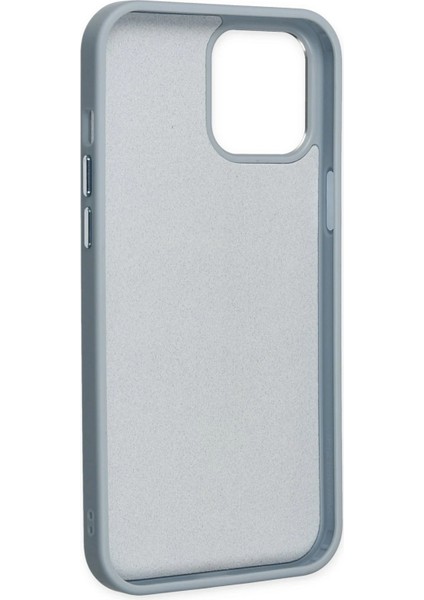 Iphone 12 Pro Max Kılıf Asya Deri Silikon - Sierra Blue Nrmsa