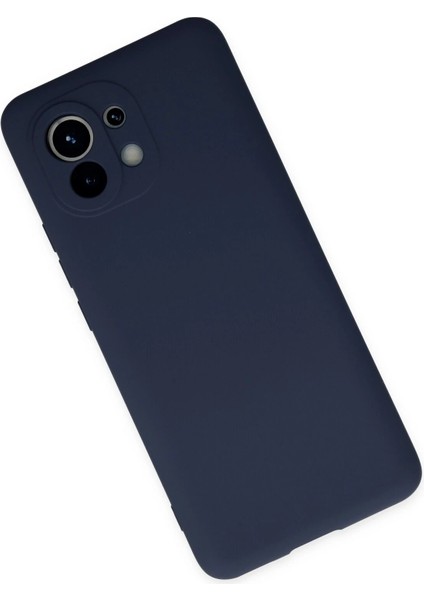 Xiaomi Mi 11 Kılıf Nano Içi Kadife Silikon - Lacivert Nrmsa