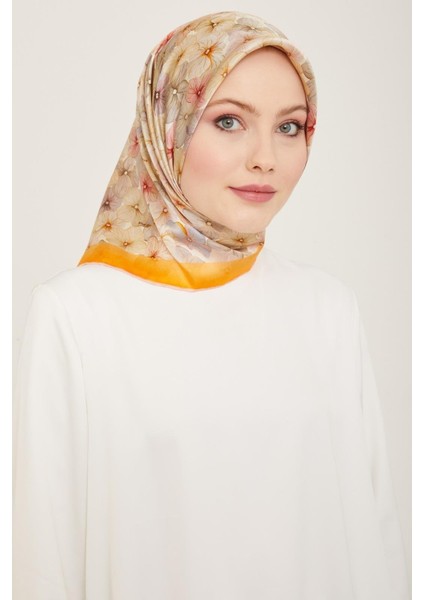 Ipek Eşarp Nostalji - 9108-22 Turuncu Twill